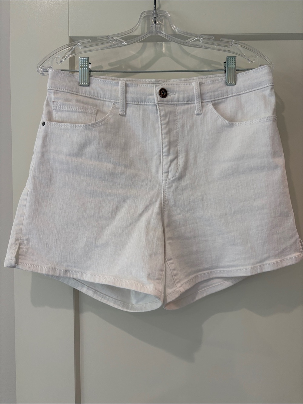 Jessica Simpson White Denim Short Shorts